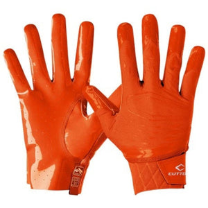 Cutters Senior Rev 6.0 Football Receiver Gloves-Orange