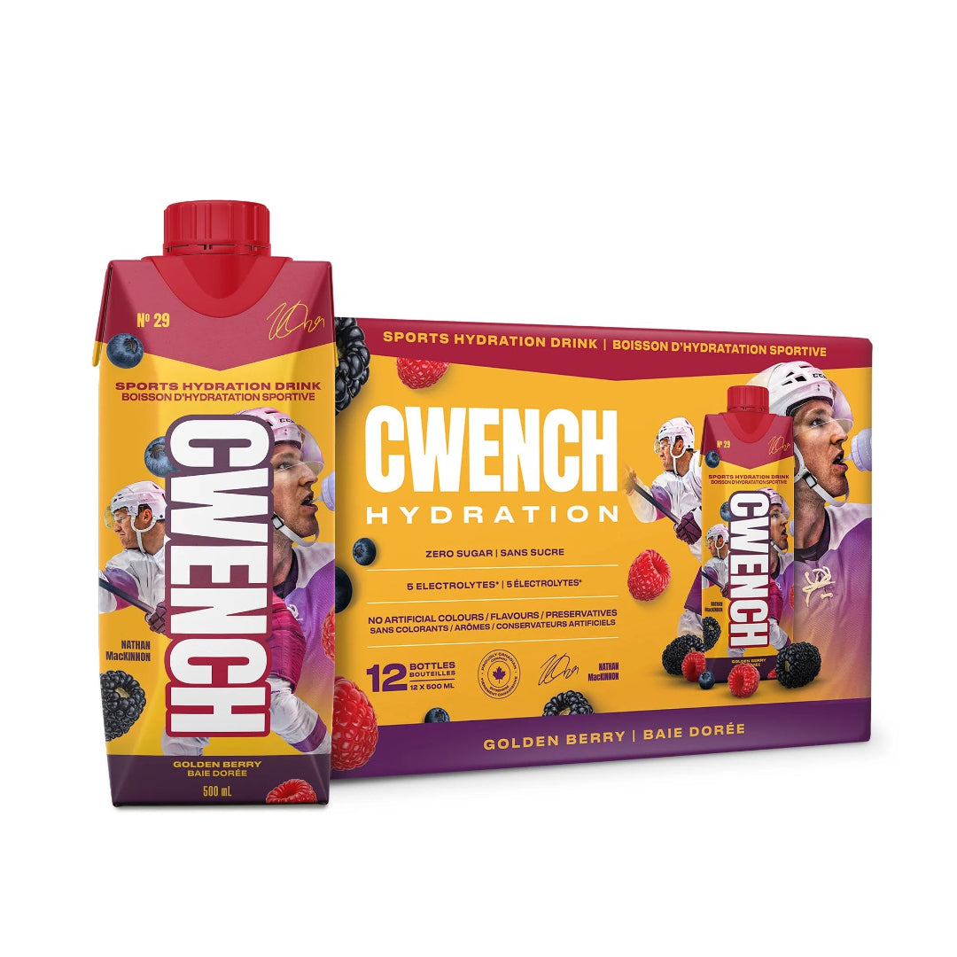Cwench Sports Drink Case of 12 golden berry