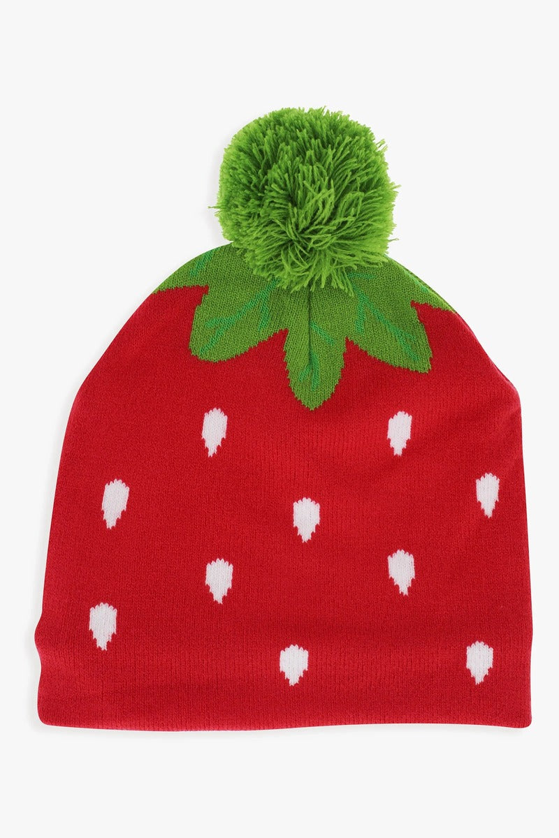 D&CO Kids Foodie Knit Toque Watermelon Red