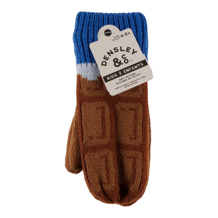 D&CO Kids Foodie Mittens Waffle