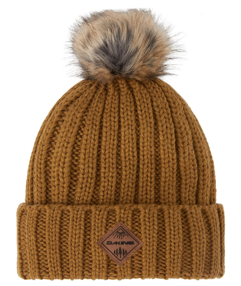 Dakine Kylie Pom Beanie Toque Rubber Brown