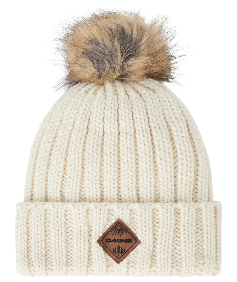 Dakine Kylie Pom Beanie Toque Turtledove White