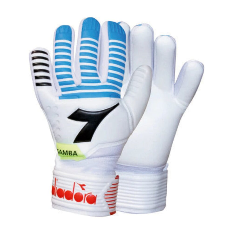 Diadora Samba GK 881331 Goalkeeper Glove White/Red/Neon Blue