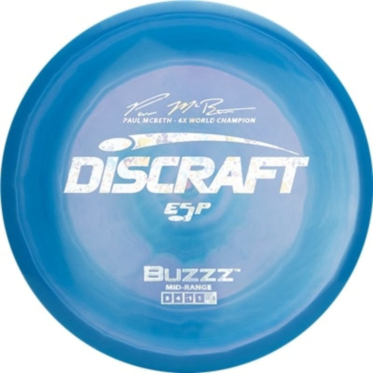 Discraft Paul McBeth 6x ESP Buzzz Signature Series Mid-Range Golf Disc