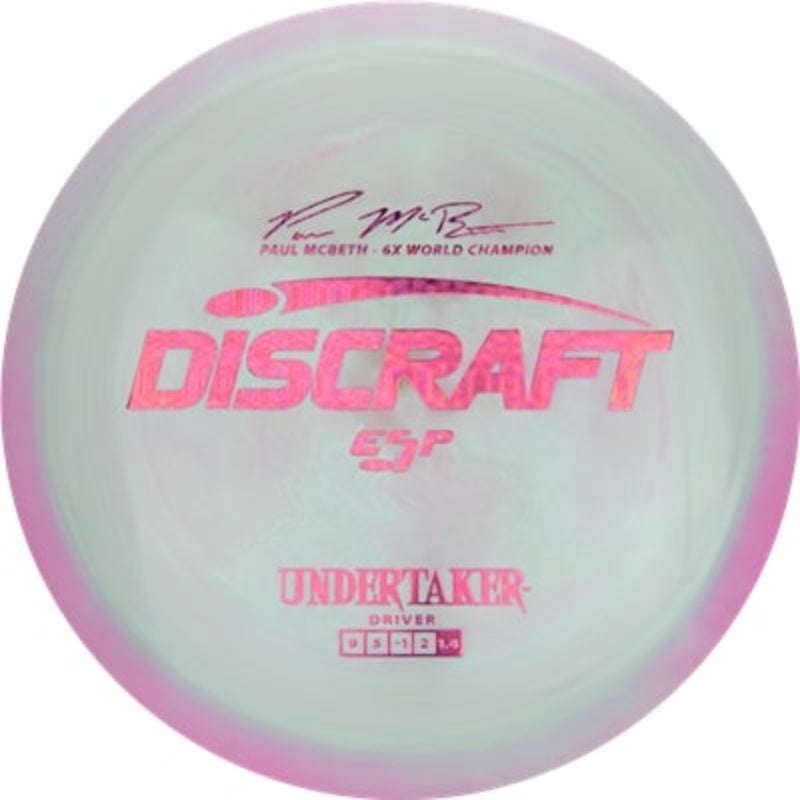 Discraft Paul McBeth 6X ESP UNDERTAKER Signature Series Distance Driver Golf Disc