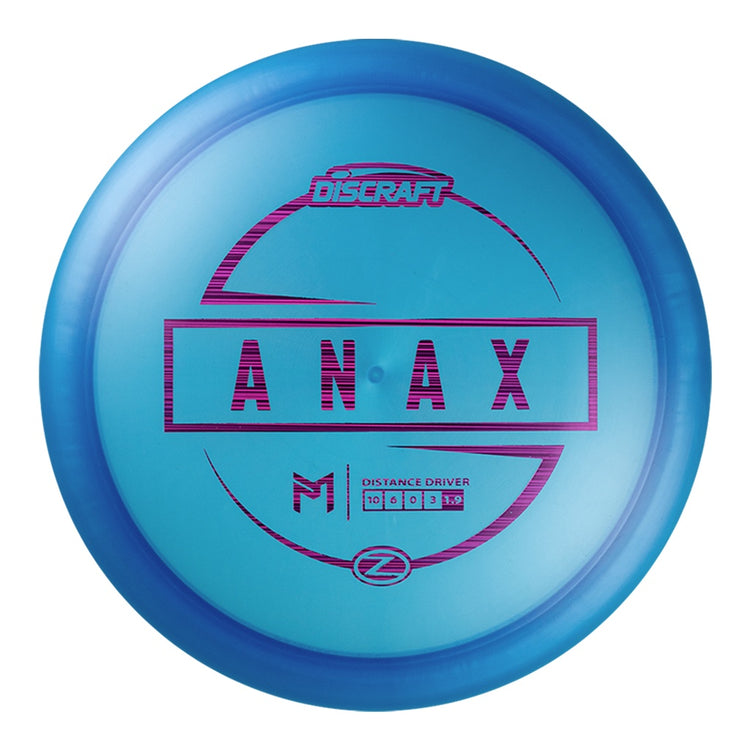 Discraft Paul McBeth Z Anax Distance Driver Golf Disc blue