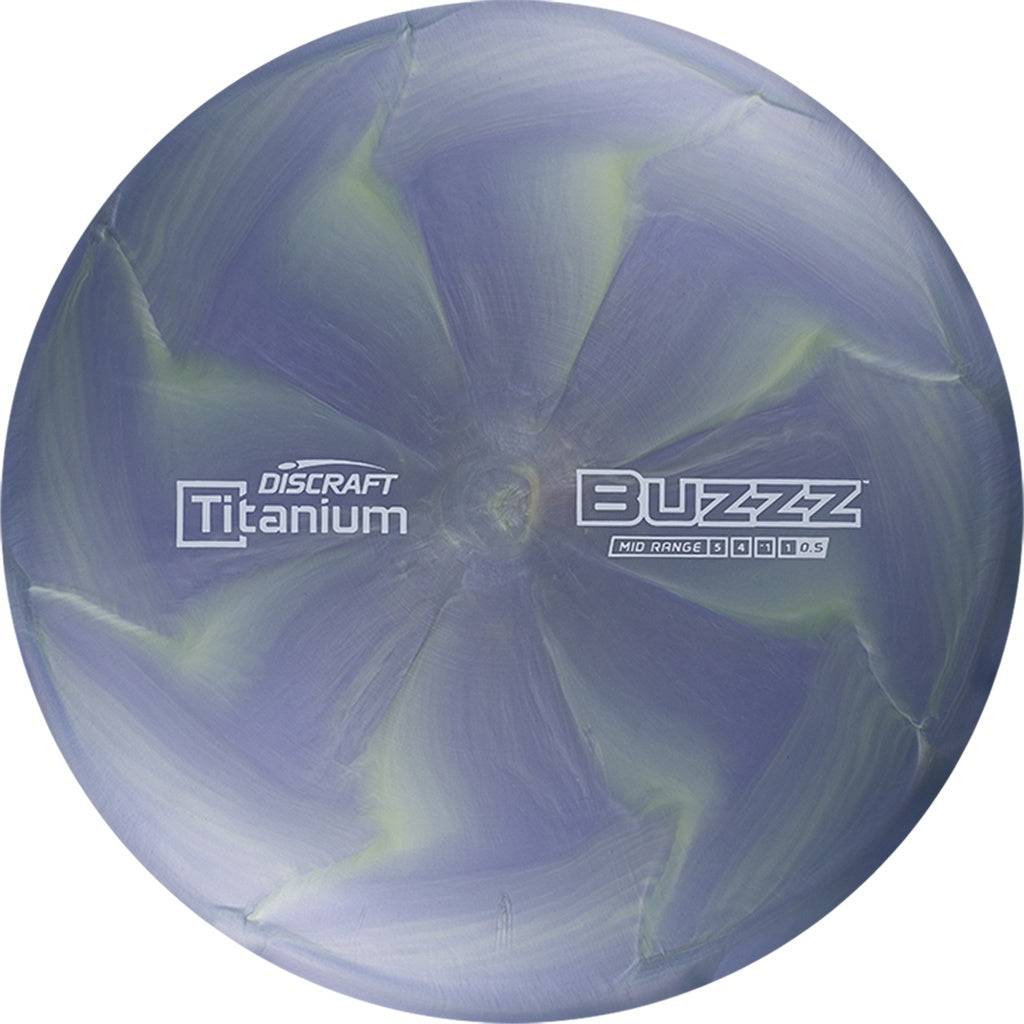 Discraft Titanium Buzzz Mid-Range Golf Disc grey blue