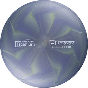 Discraft Titanium Buzzz Mid-Range Golf Disc grey blue