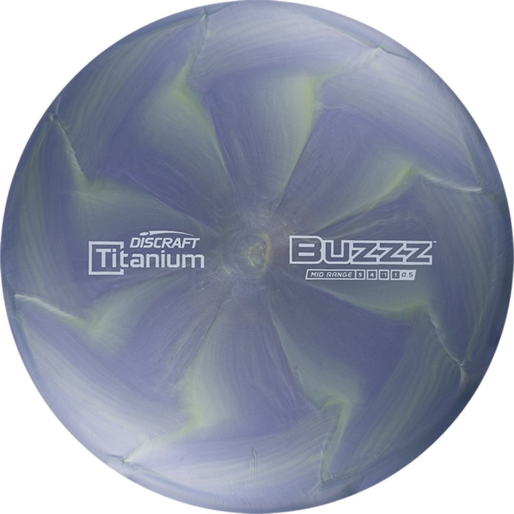 Discraft Titanium Buzzz Mid-Range Golf Disc grey blue