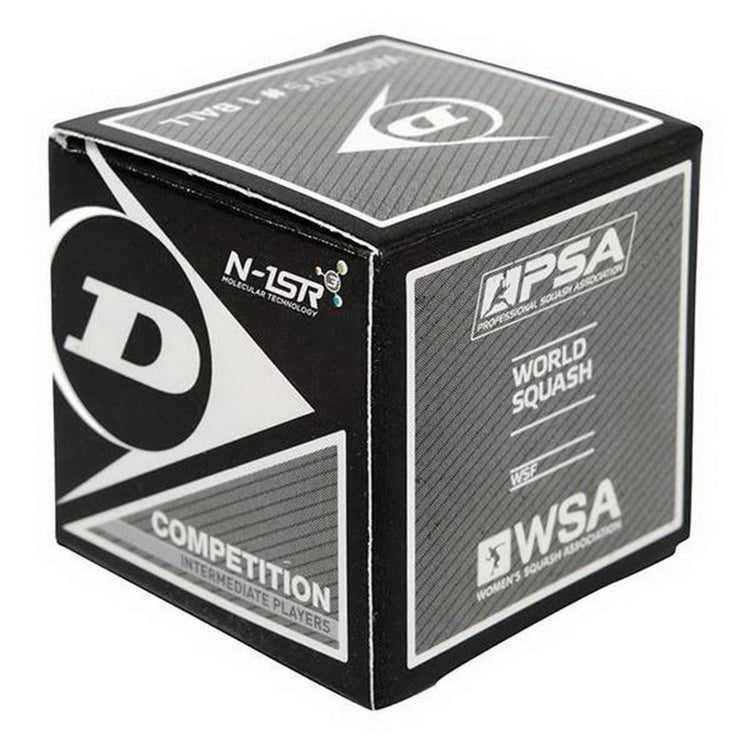 DUNLOP Competition Squash Ball yellow dot