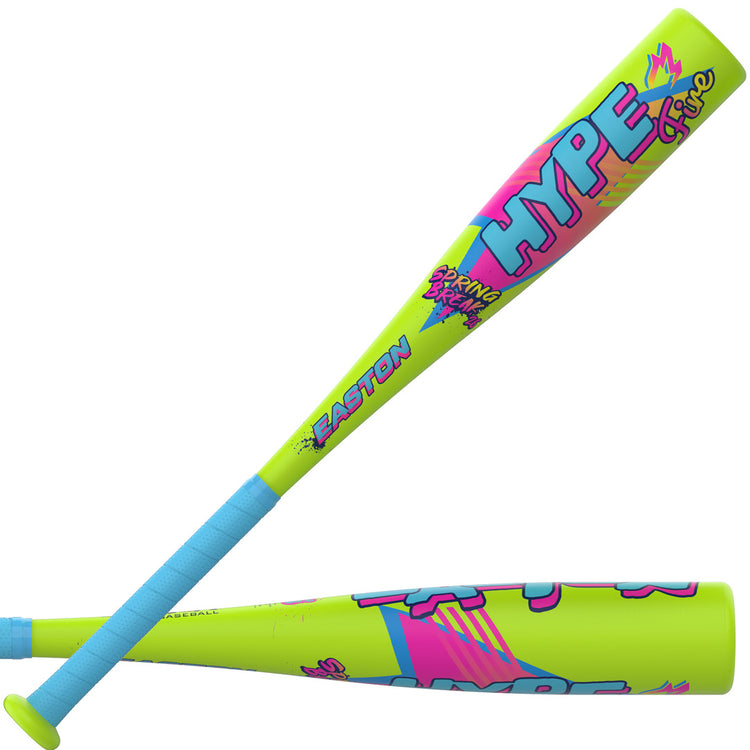 Easton -13 Hype Fire Spring Break Edition USA Baseball T-Ball Bat green/blue/pink