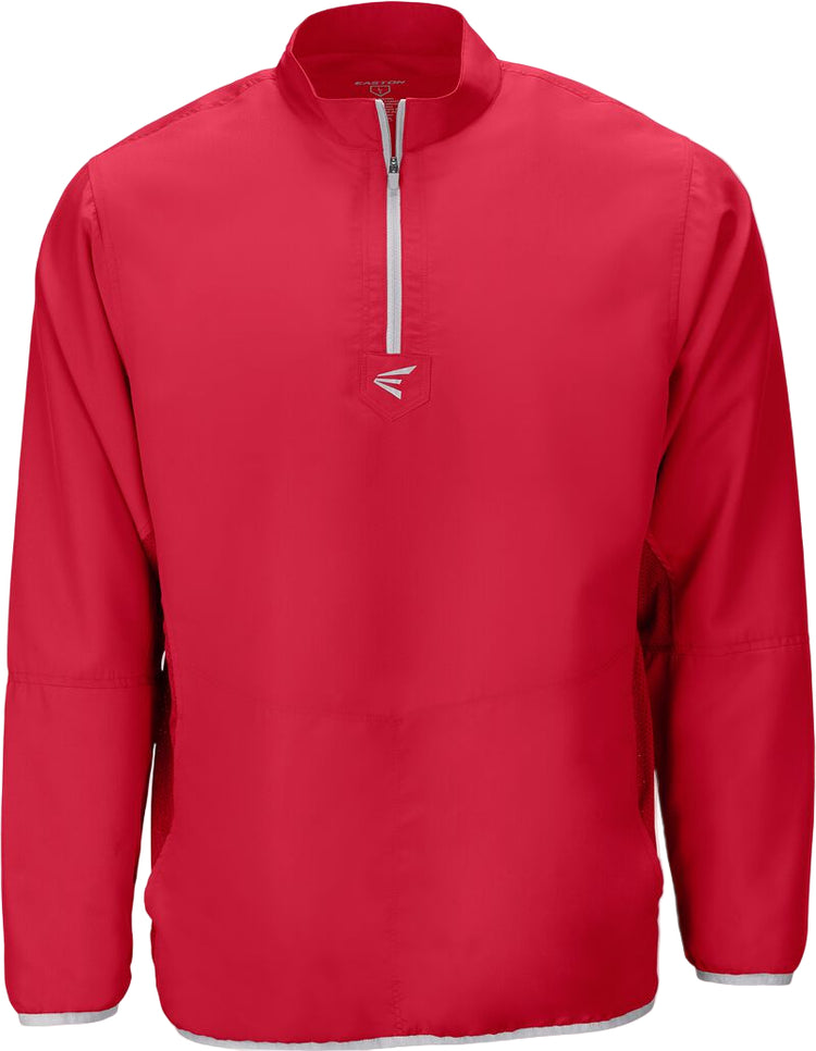 Easton Junior Alpha Cage Long Sleeve Jacket red