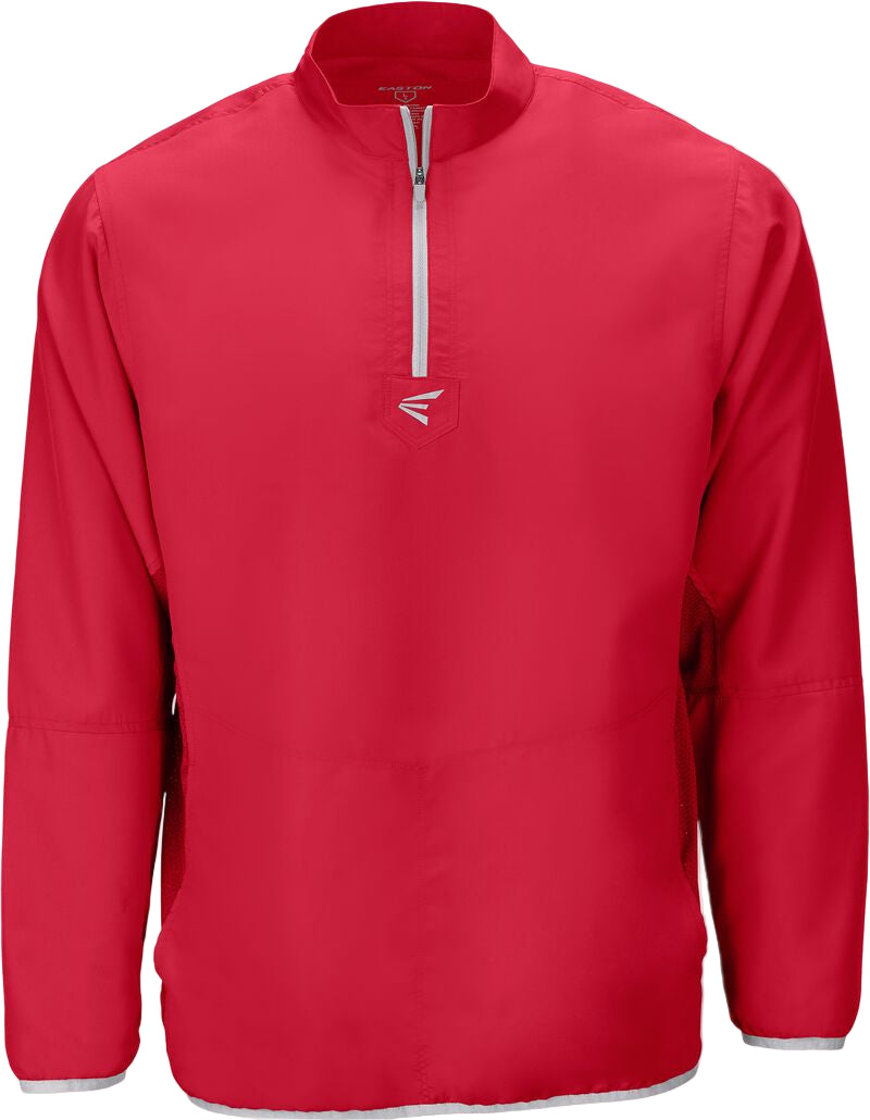 Easton Junior Alpha Cage Long Sleeve Jacket red