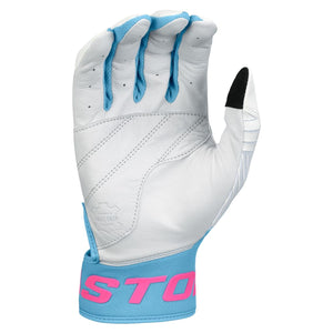 Easton Senior Walk-Off Ethos Batting Gloves pool party/ white- blue