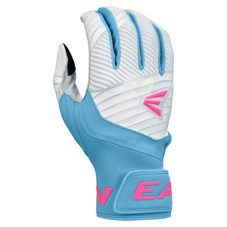 Easton Senior Walk-Off Ethos Batting Gloves pool party/ white- blue