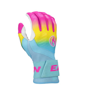 Easton Senior Walk-Off Ethos Locked-In Batting Gloves blue/pink/yellow