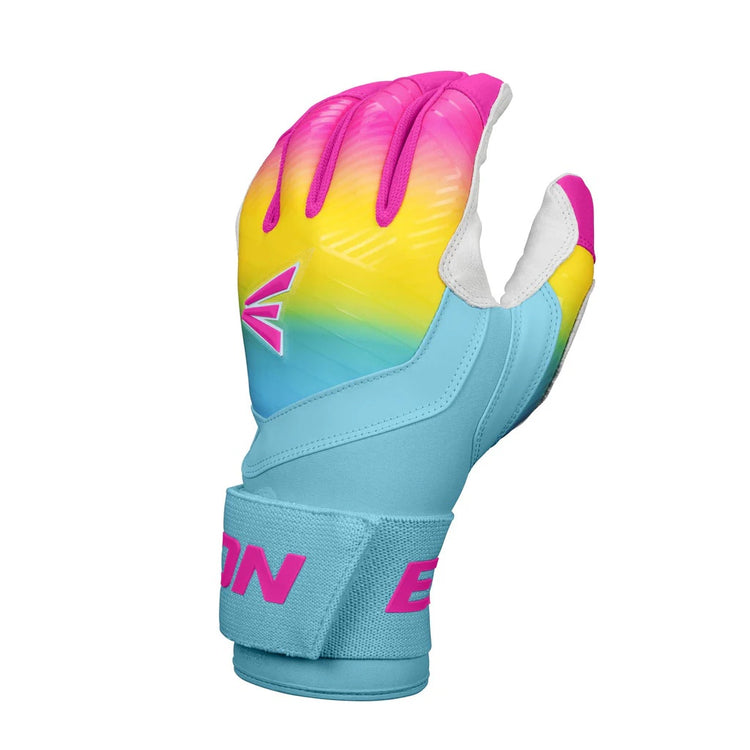 Easton Senior Walk-Off Ethos Locked-In Batting Gloves blue/pink/yellow