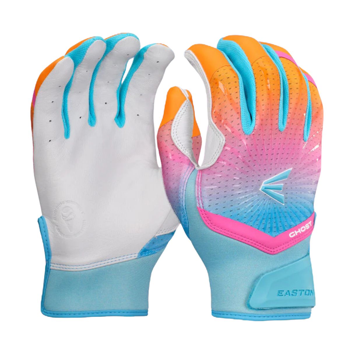 Easton Women's Ghost Ethos Fastpitch Batting Gloves sherbet