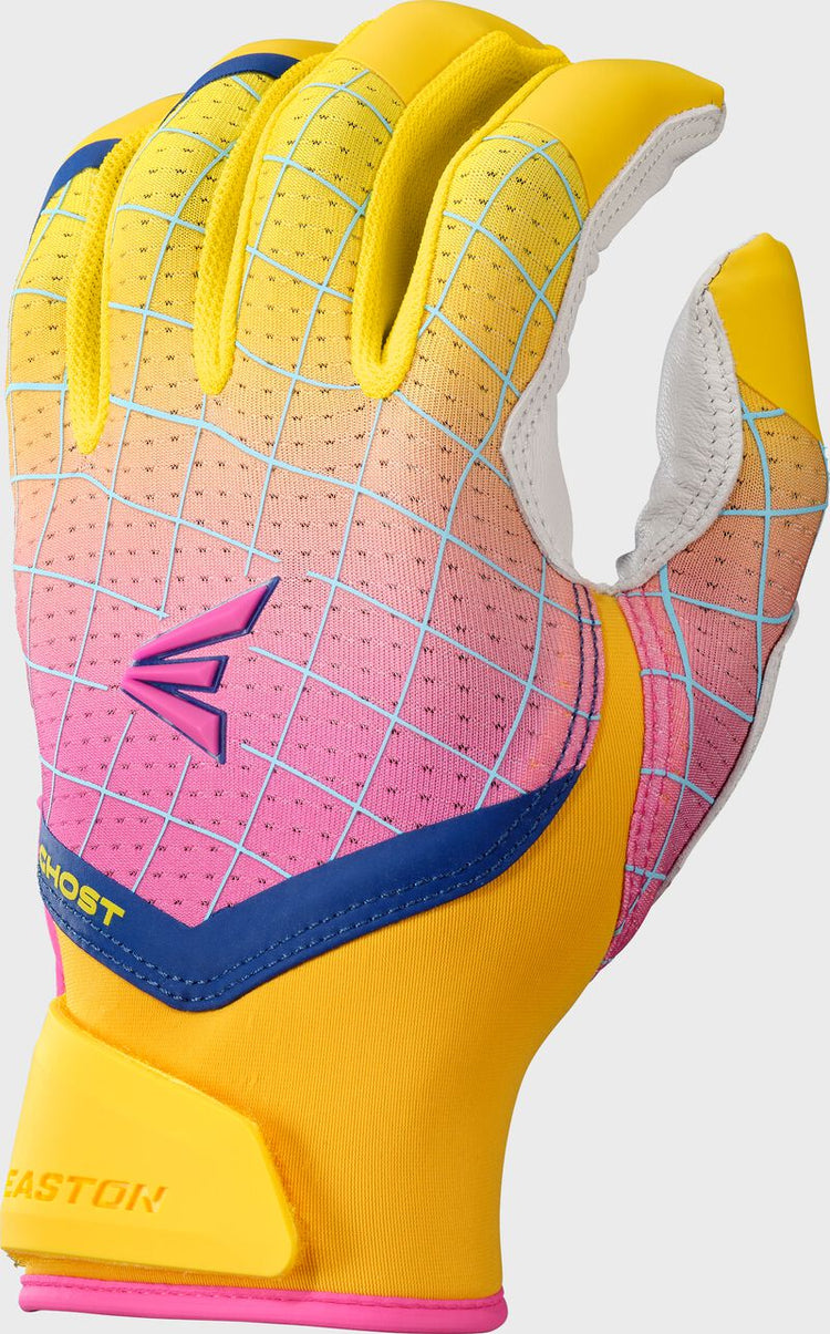 Easton Women's Ghost Spring Break Edition Batting Gloves yellow/pink