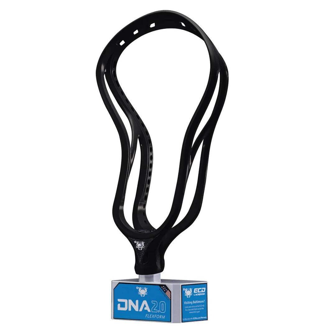 ECD Lacrosse Senior DNA 2.0 Unstrung Lacrosse Player Head black