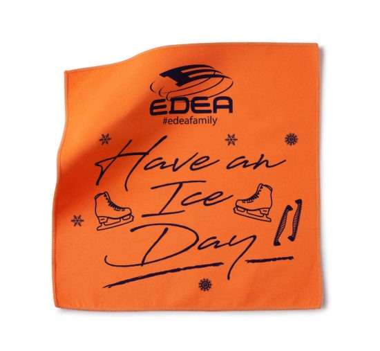 Edea Ice Day Figure Skating Blade Towel orange