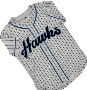 Edmonton Riverhawks Men's Jersey white pinstripes