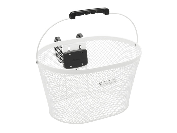 Electra Mesh QR Front Bike Basket gloss white

