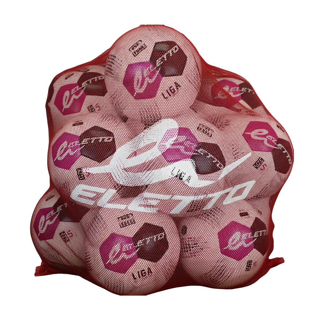 Eletto Mesh Soccer Ball Bag red