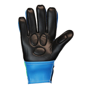 Eletto Uno Flip Flat Soccer Goalkeeper Gloves Black/blue/green