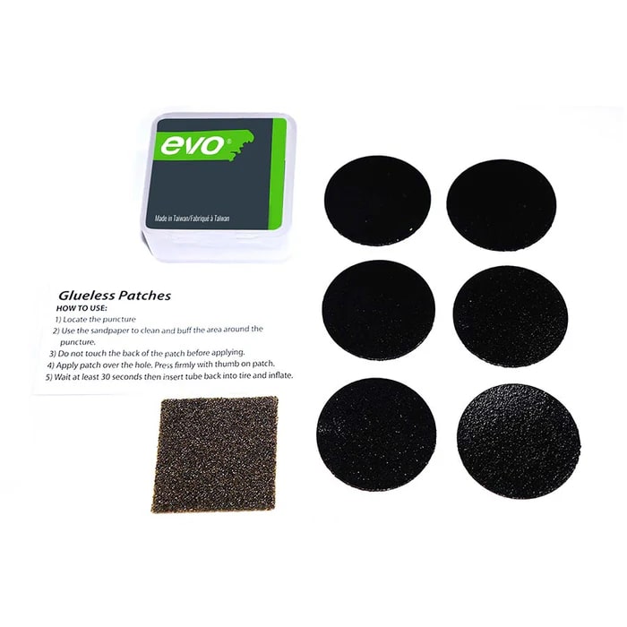 EVO Glueless Bicycle Tube Patch Kit