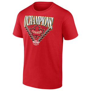 Fanatics Men's NHL 4 Nations Face-Off Canada O'Champions T-Shirt red