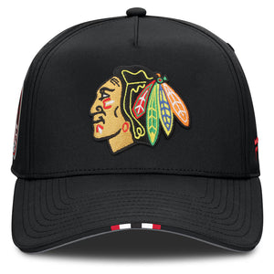 Fanatics Men's NHL Chicago Blackhawks 2025 Adjustable Draft Hat black