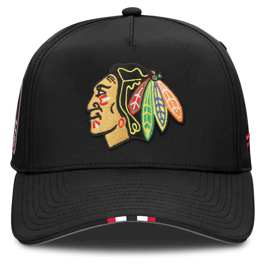 Fanatics Men's NHL Chicago Blackhawks 2025 Adjustable Draft Hat black