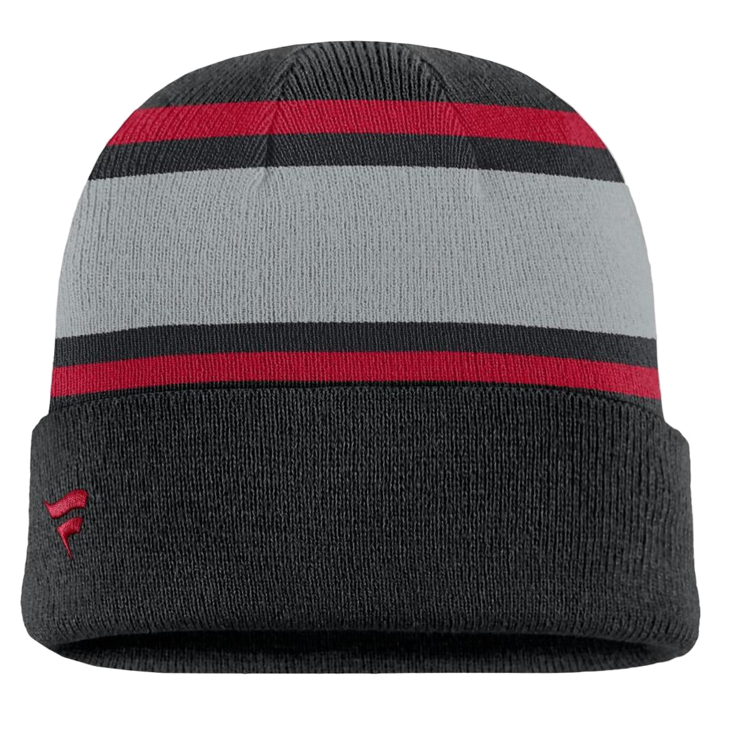 Fanatics Men's NHL Chicago Blackhawks 2025 Varsity Cuffed Knit Toque Black grey
