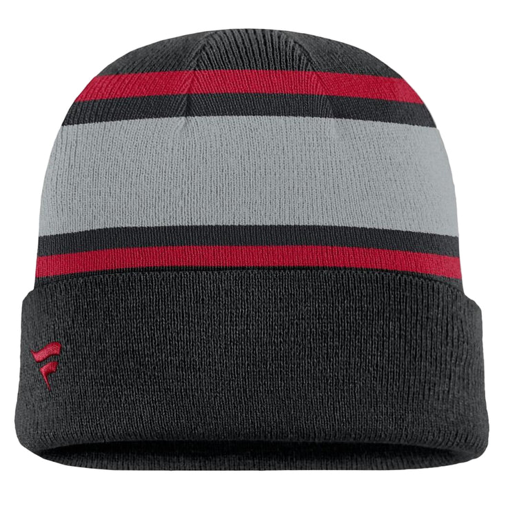 Fanatics Men's NHL Chicago Blackhawks 2025 Varsity Cuffed Knit Toque Black grey