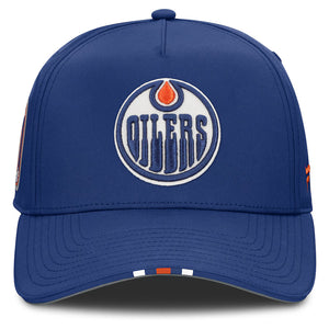 Fanatics Men's NHL Edmonton Oilers 2025 Adjustable Draft Hat Blue