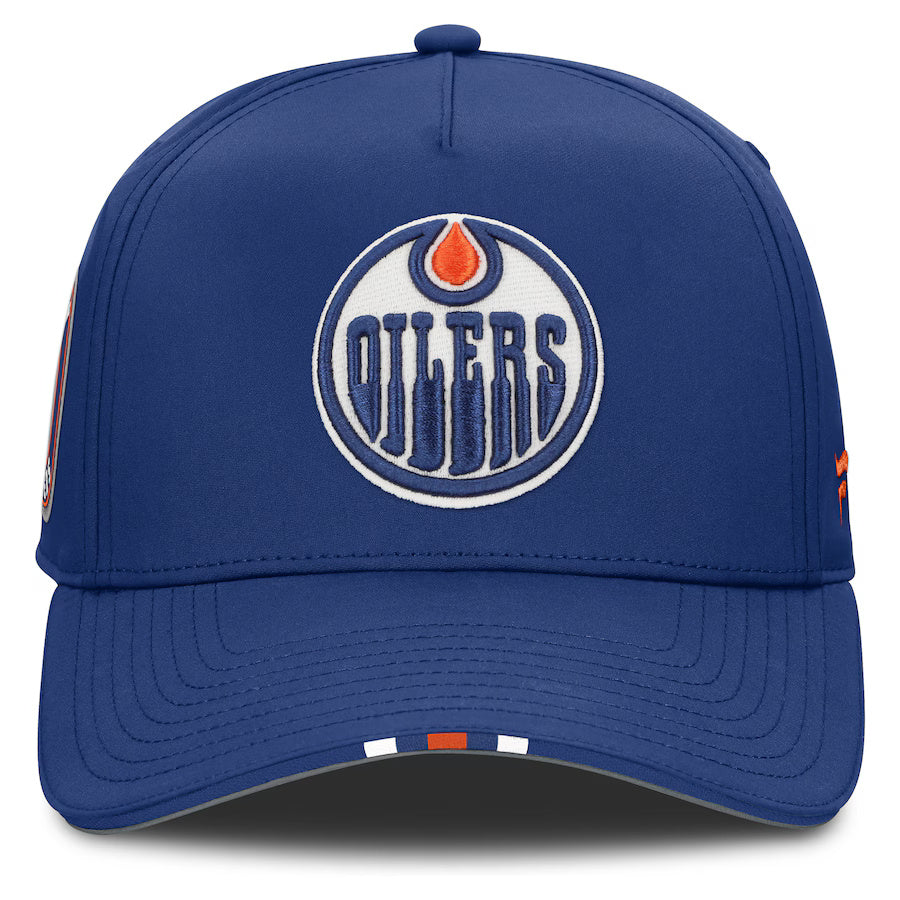 Fanatics Men's NHL Edmonton Oilers 2025 Adjustable Draft Hat Blue