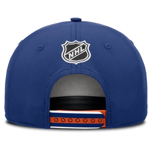 Fanatics Men's NHL Edmonton Oilers 2025 Adjustable Draft Hat Blue