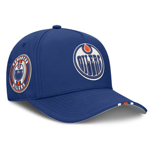 Fanatics Men's NHL Edmonton Oilers 2025 Adjustable Draft Hat Blue
