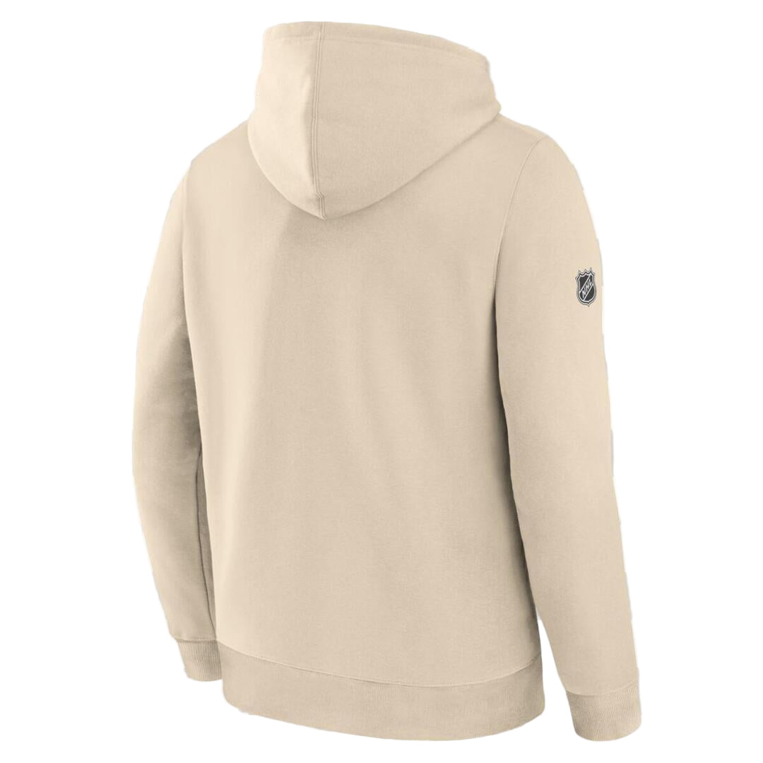 Fanatics Men's NHL Edmonton Oilers 2025 Alternate Fleece Hoodie Cream beige tan