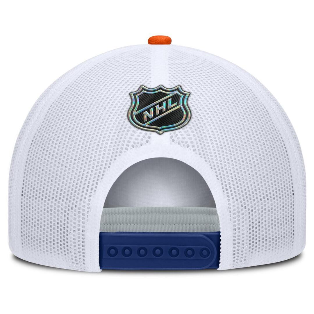 Fanatics Men's NHL Edmonton Oilers 2025 Authentic Pro Rink A-Frame Rope Hat Blue white