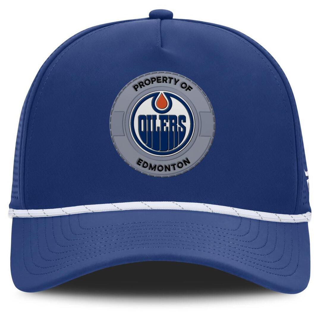 Fanatics Men's NHL Edmonton Oilers 2025 Authentic Pro Rink Meshback Rope Hat Blue