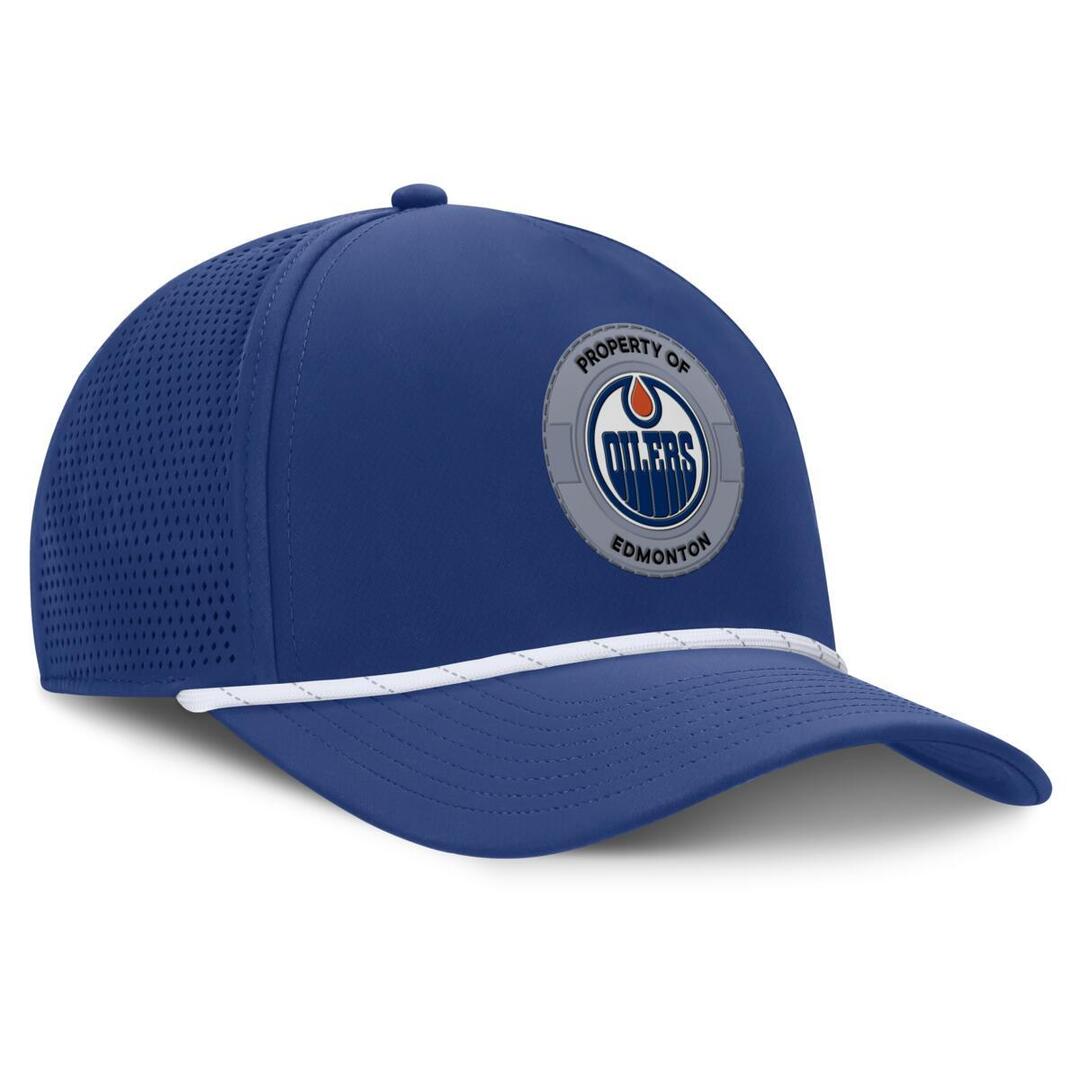 Fanatics Men's NHL Edmonton Oilers 2025 Authentic Pro Rink Meshback Rope Hat Blue