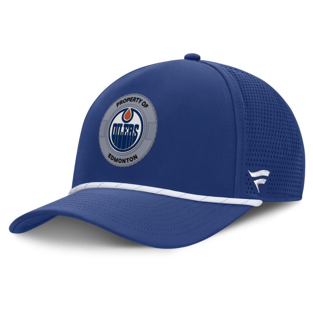 Fanatics Men's NHL Edmonton Oilers 2025 Authentic Pro Rink Meshback Rope Hat Blue