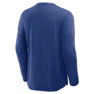Fanatics Men's NHL Edmonton Oilers 2025 Authentic Pro Rink Tech Long Sleeve Shirt blue