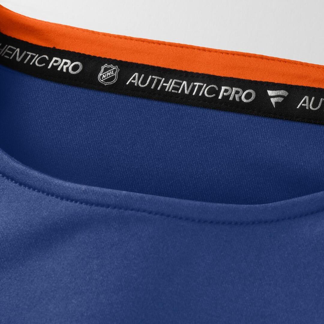 Fanatics Men's NHL Edmonton Oilers 2025 Authentic Pro Rink Tech Long Sleeve Shirt blue