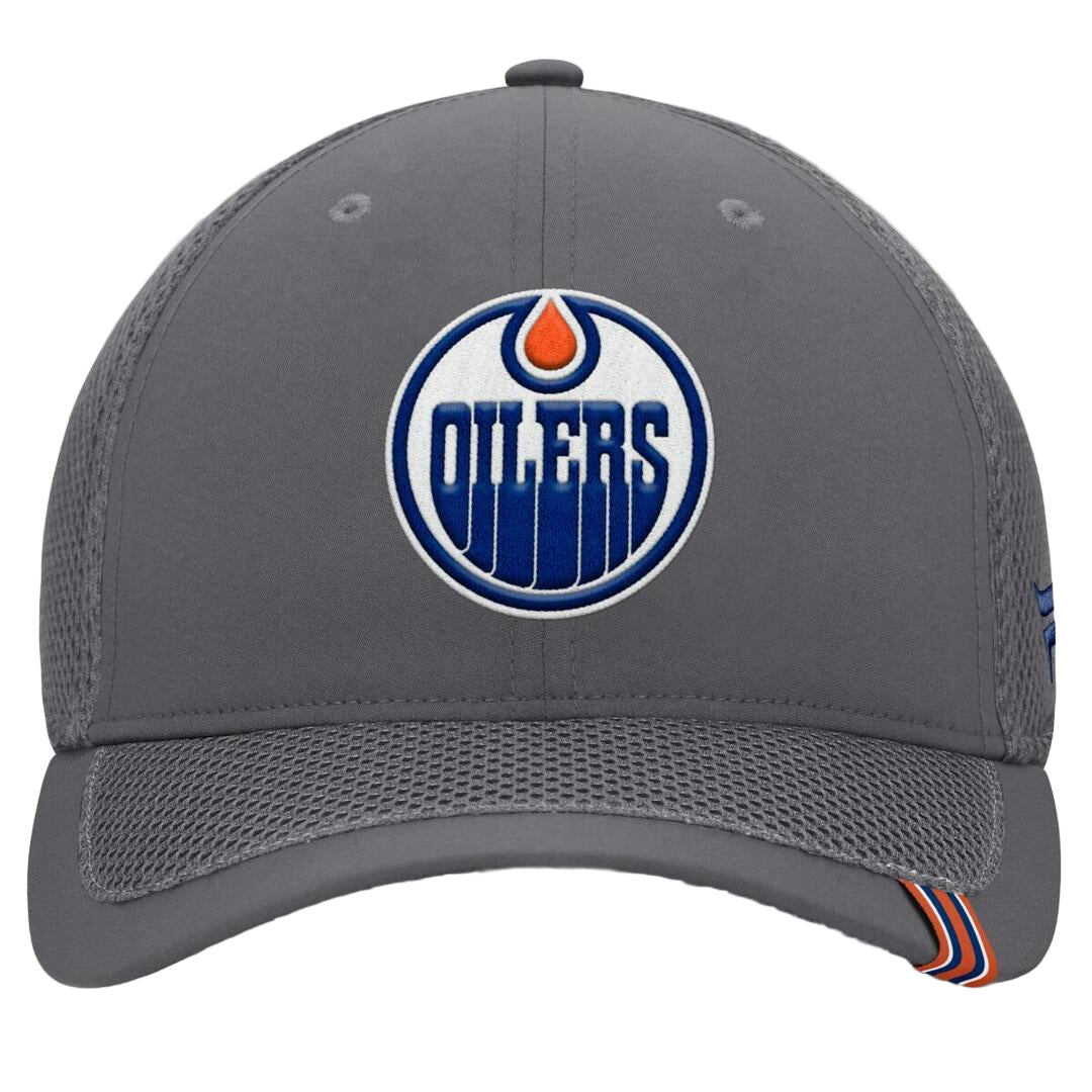 Fanatics Men's NHL Edmonton Oilers 2025 Clincher Spacer Flex Hat grey