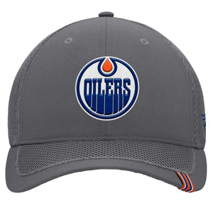 Fanatics Men's NHL Edmonton Oilers 2025 Clincher Spacer Flex Hat grey