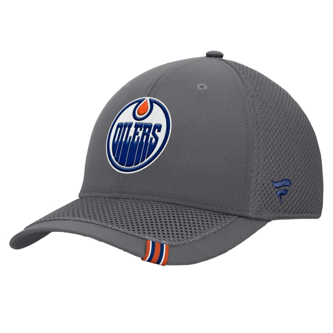 Fanatics Men's NHL Edmonton Oilers 2025 Clincher Spacer Flex Hat grey