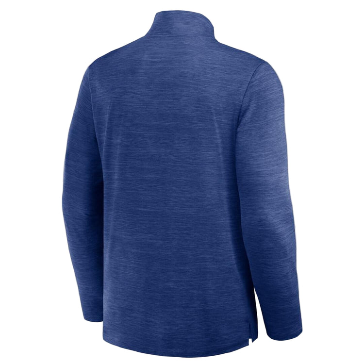Fanatics Men's NHL Edmonton Oilers 2025 Clutch Poly 1/4 Zip Long Sleeve blue